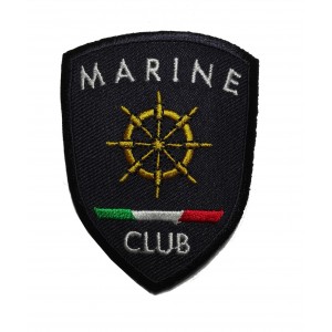 Shield Iron-on Embroidery Patch - Marine Club